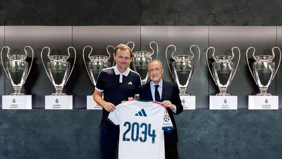 Real Madrid renova parceria com a adidas até 2034