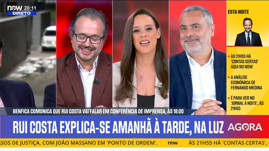 Conferência de imprensa do presidente do Benfica em destaque no 'Record na Hora'