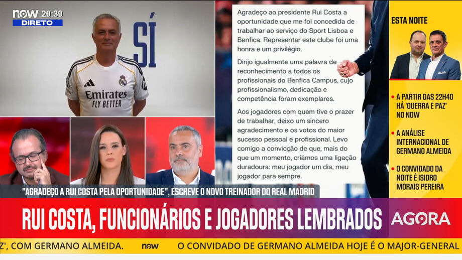 Mensagem de despedida do técnico em destaque no 'Record na Hora'