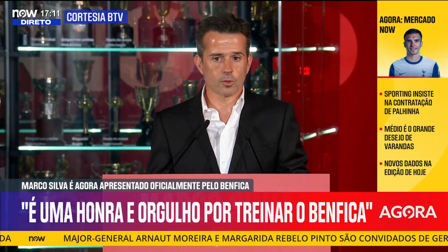 Novo treinador encarnado questionado sobre palavras do presidente, que admitiu que queria a continuidade de Mourinho