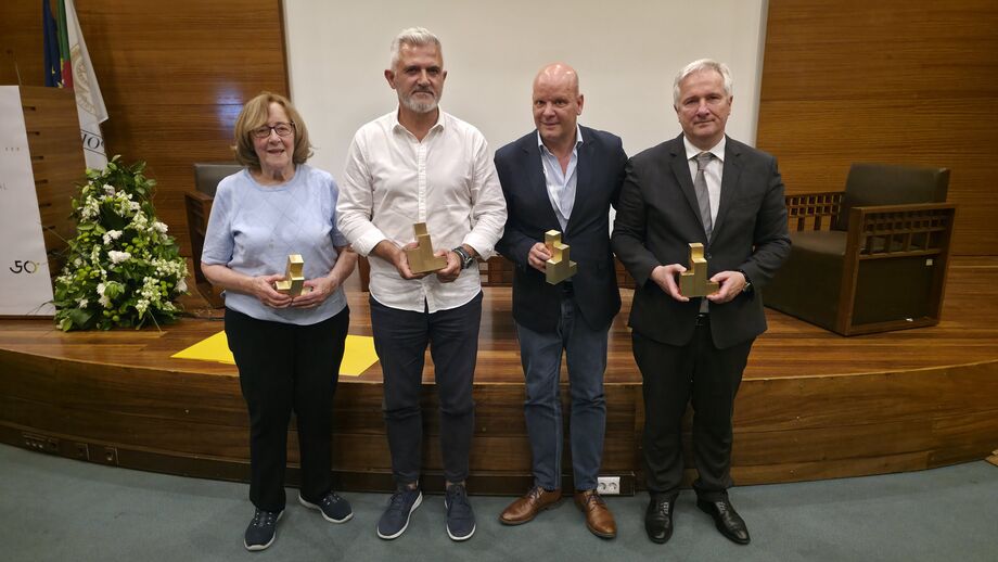Helena Bastos, Paulo Jorge Pereira, Jorge Braz e Paulo Pereira galardoados