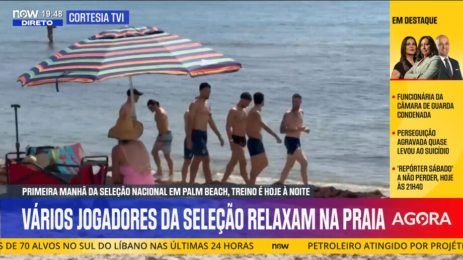 Portugal treina dentro de algumas horas em Palm Beach