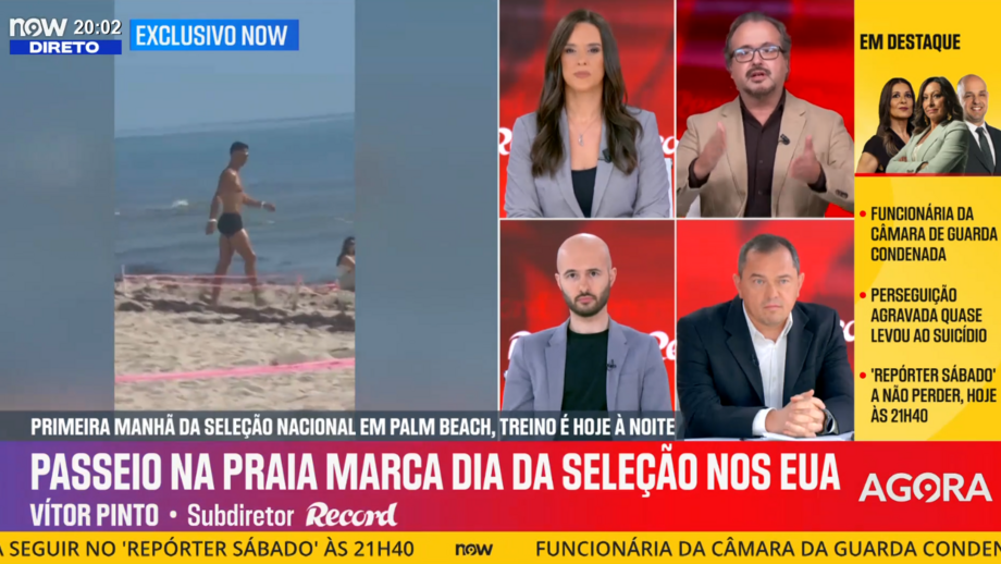 Alguns jogadores aproveitaram manhã de folga para relaxar na praia