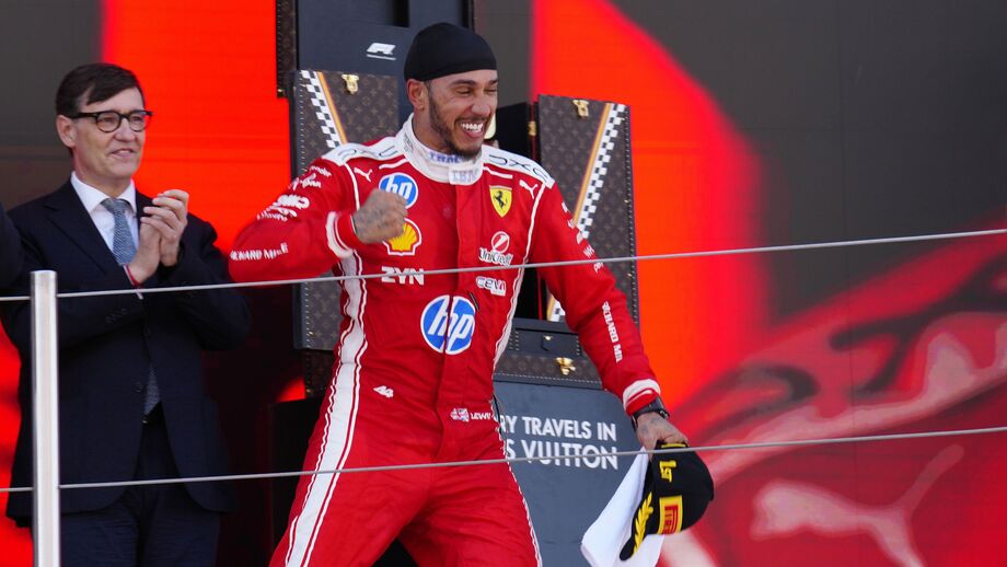 Lewis festejou na Catalunha