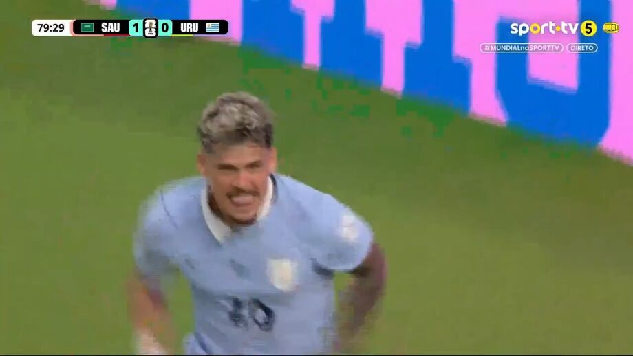 Maxi Araújo marcou diante da Arábia Saudita