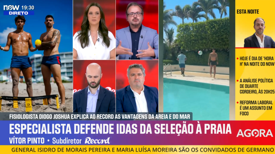 Subdiretor de Record sobre as ativações do plantel na praia