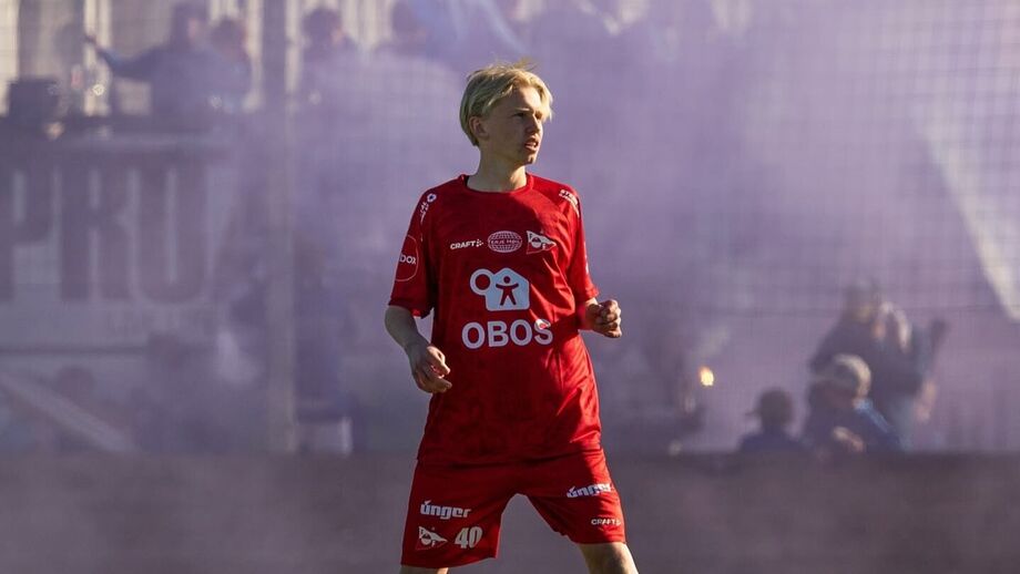 Eirik Granaas em ação pelo Fredrikstad 