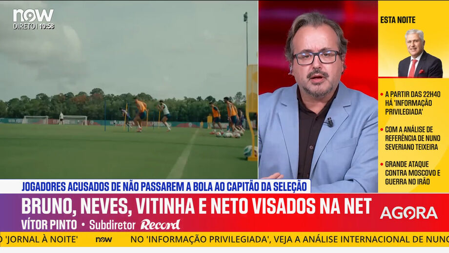Vítor Pinto e as acusações a alguns jogadores de Portugal, como Bruno Fernandes, João Neves, Vitinha e Pedro Neto, nas redes sociais
