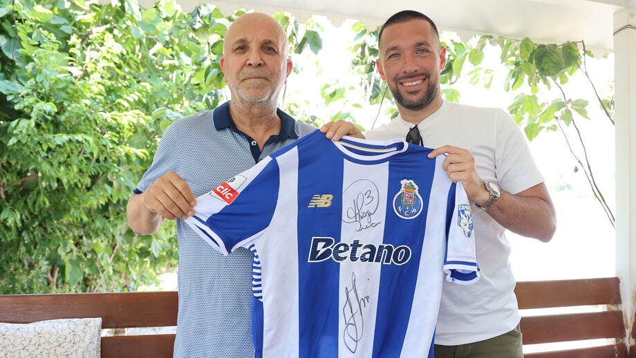 Farioli com o presidente do Alanyaspor