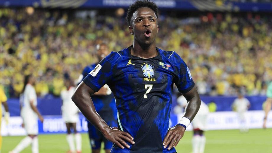 Vinícius Júnior na vitória frente ao Haiti por 3-0