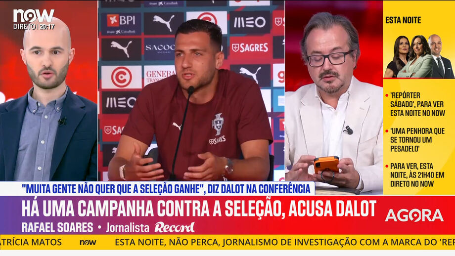 Rafael Soares e as críticas de Dalot a quem está contra a Seleção Nacional