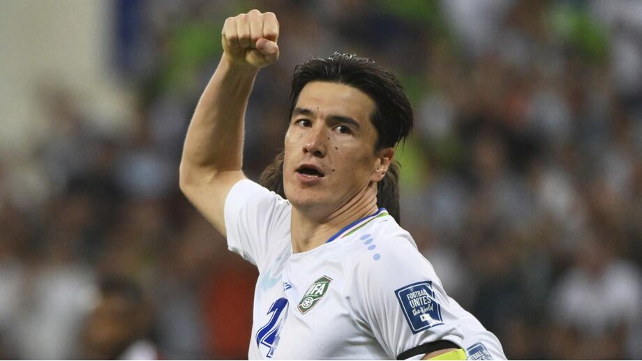 Eldor Shomurodov, capitão do Uzbequistão