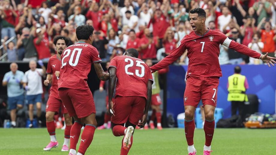Seleção portuguesa celebra