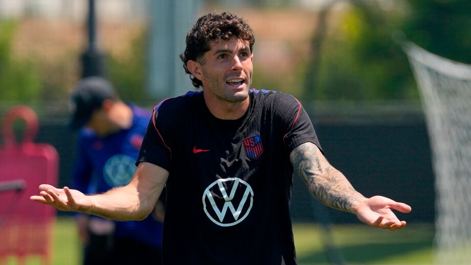 Pulisic no treino dos EUA