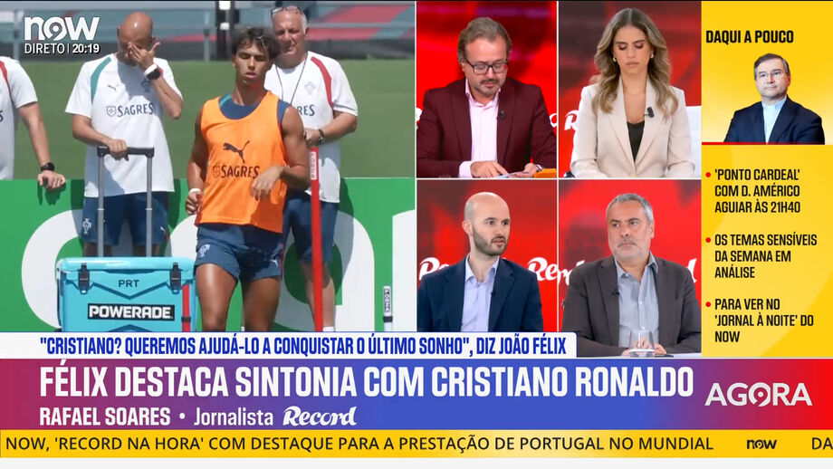 Rafael Soares defende a titularidade do avançado no jogo frente à Colômbia