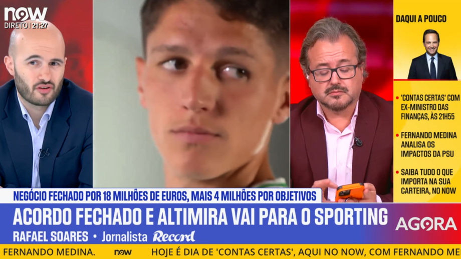 Análise ao novo reforço do Sporting no 'Record na Hora'