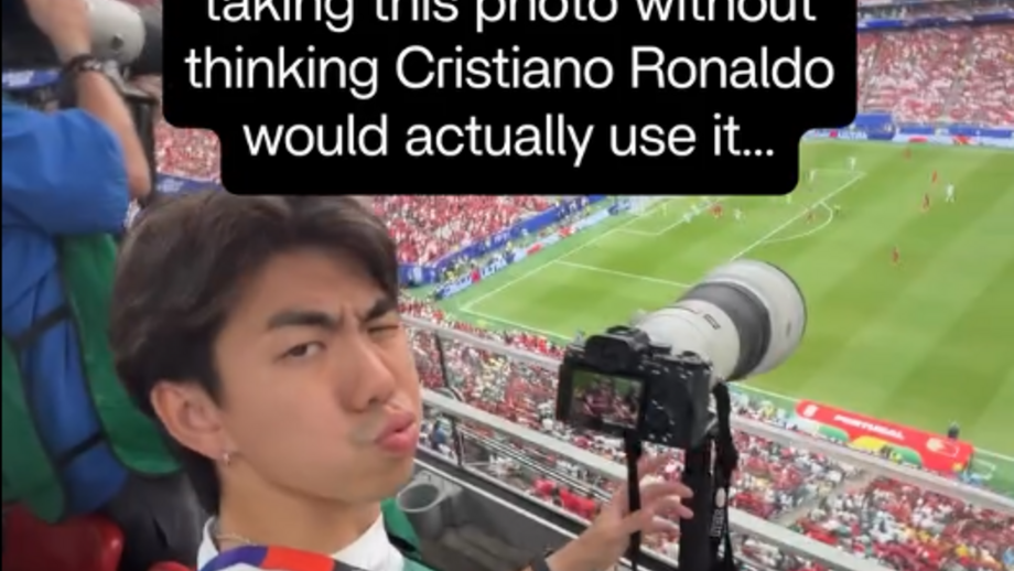 CR7 usou a tal imagem numa publicação após a goleada (5-0) de Portugal com o Uzbequistão