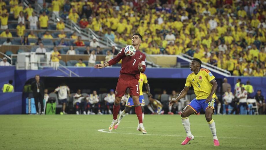 Cristiano Ronaldo no Colômbia-Portugal