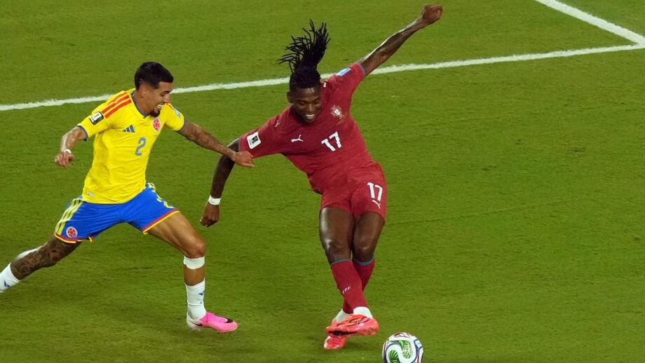Rafael Leão no Colômbia-Portugal