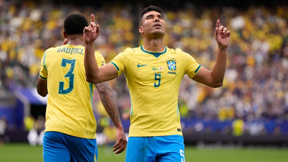 Casemiro celebra golo marcado frente ao Japão no Mundial'2026