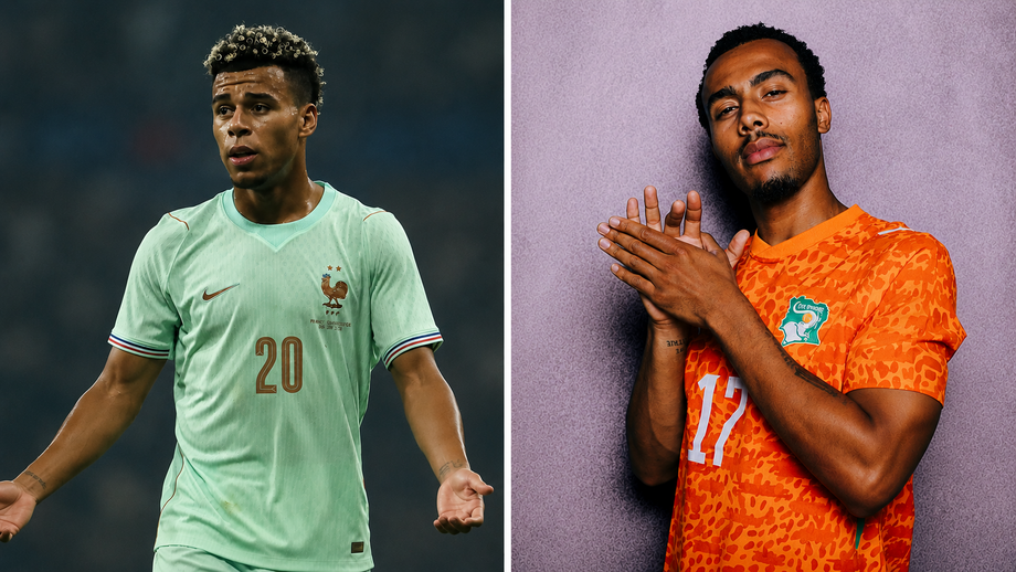 Desiré Doué será um dos craques da França, enquanto o irmão Guéla Doué representa a Costa do Marfim