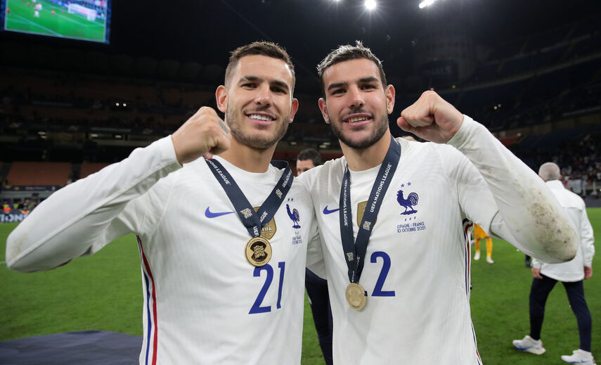 Lucas e Theo Hernández juntos na seleção de França no Mundial'2026