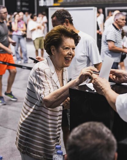 Florentina Rocha, sócia n.º 6, a sócia mais antiga do Vitória