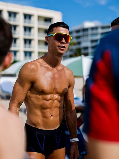 Cristiano Ronaldo na praia