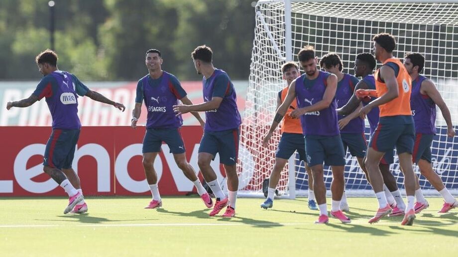 O treino da Seleção
