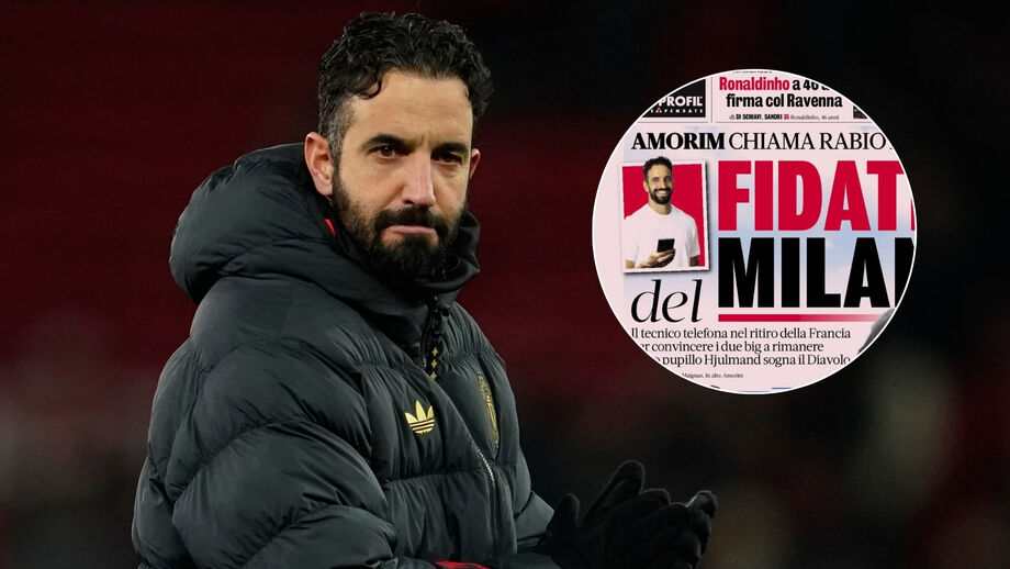 Amorim na capa da 'Gazzetta dello Sport'