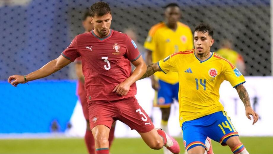 Rúben Dias no Colômbia-Portugal