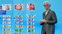Christine Lagarde apresenta propostas de notas de euro em Frankfurt