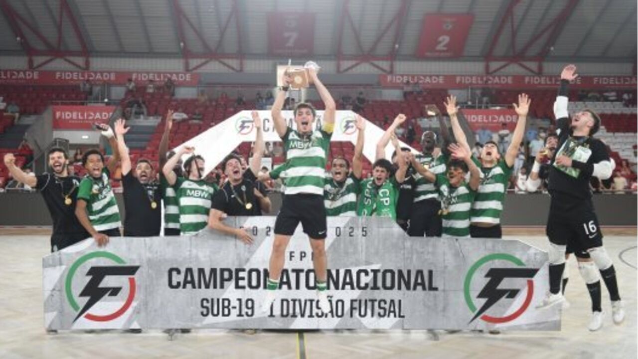 Sporting vence Campeonato Nacional de sub-19 da 1.ª Divisão de futsal