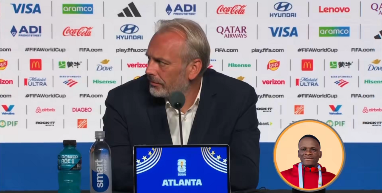 Reação de surpresa de Sébastien Desabre