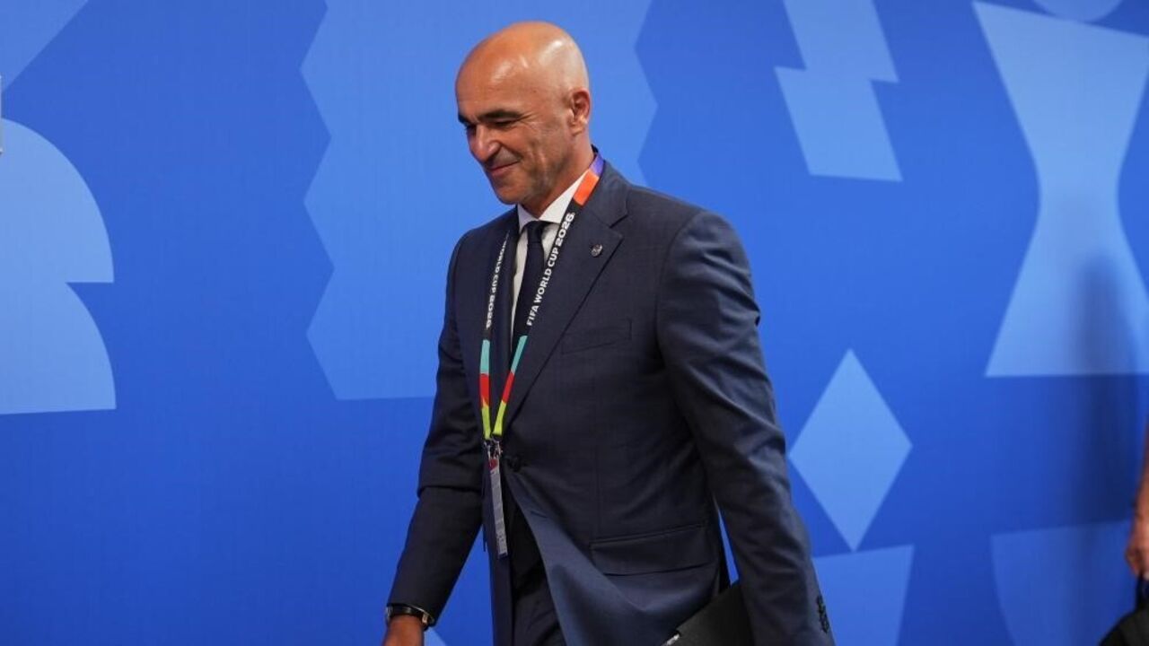 Roberto Martínez na chegada ao estádio