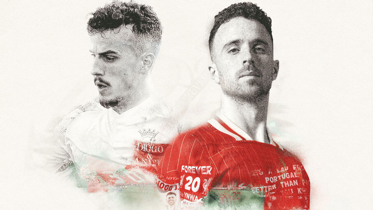 Homenagem do Liverpool a Diogo Jota 
