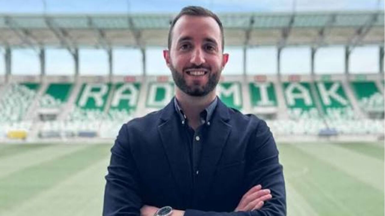António Ribeiro na apresentação pelo Radomiak Radom
