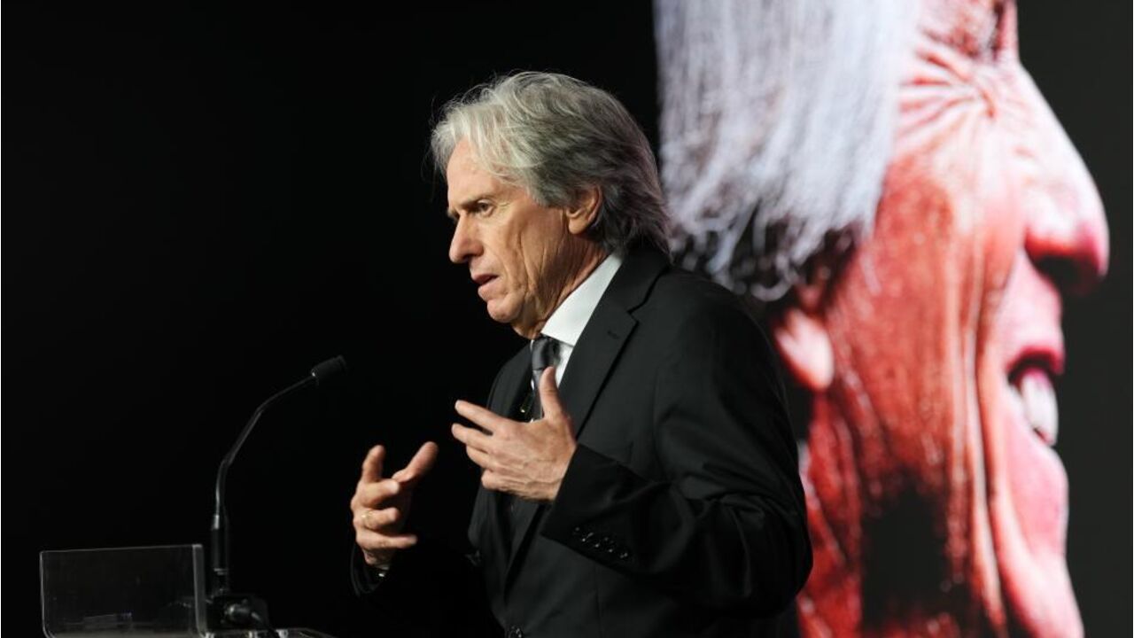 Jorge Jesus na conferência de imprensa de apresentação como selecionador nacional