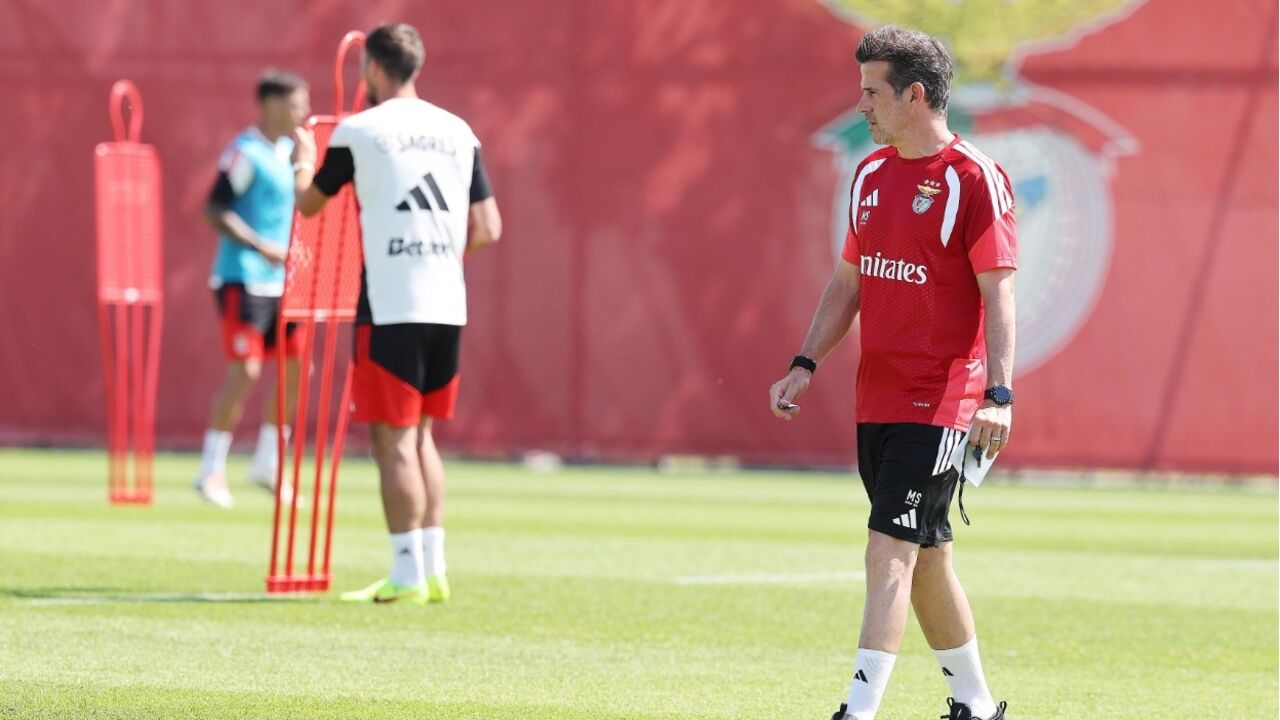 Marco Silva no Benfica Campus