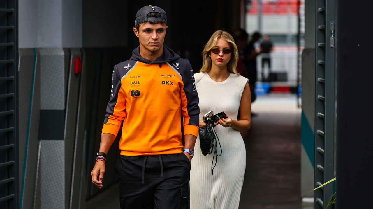 Lando Norris e Margarida Corceiro