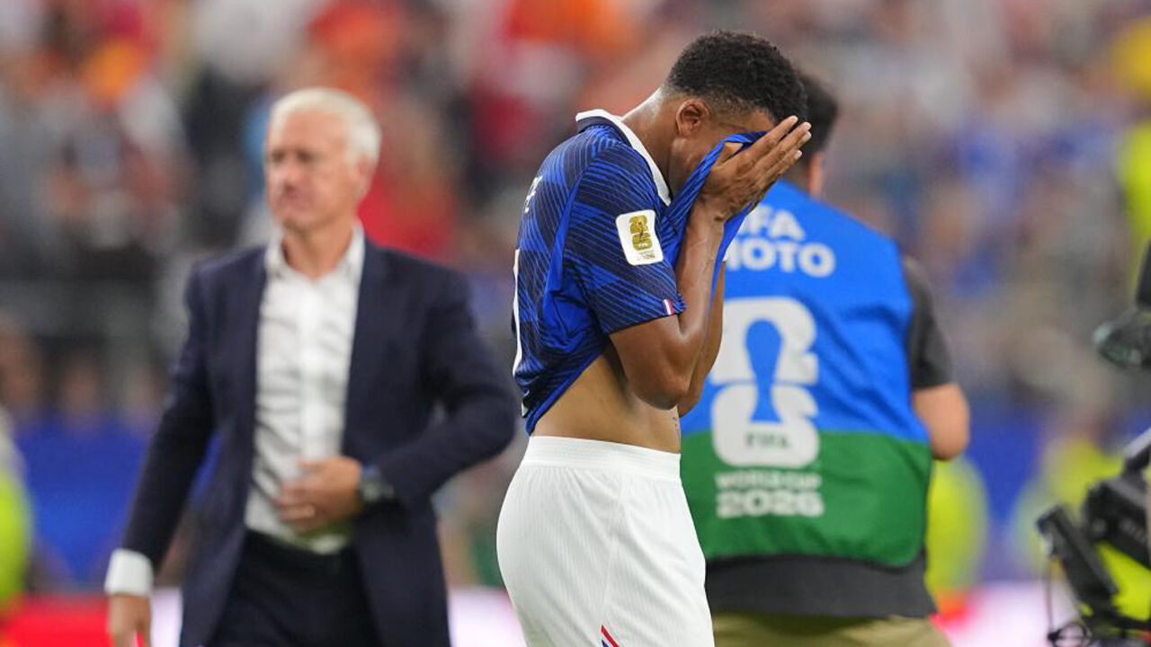 Mbappé não escondeu a desilusão após a eliminação nas meias-finais do Mundial