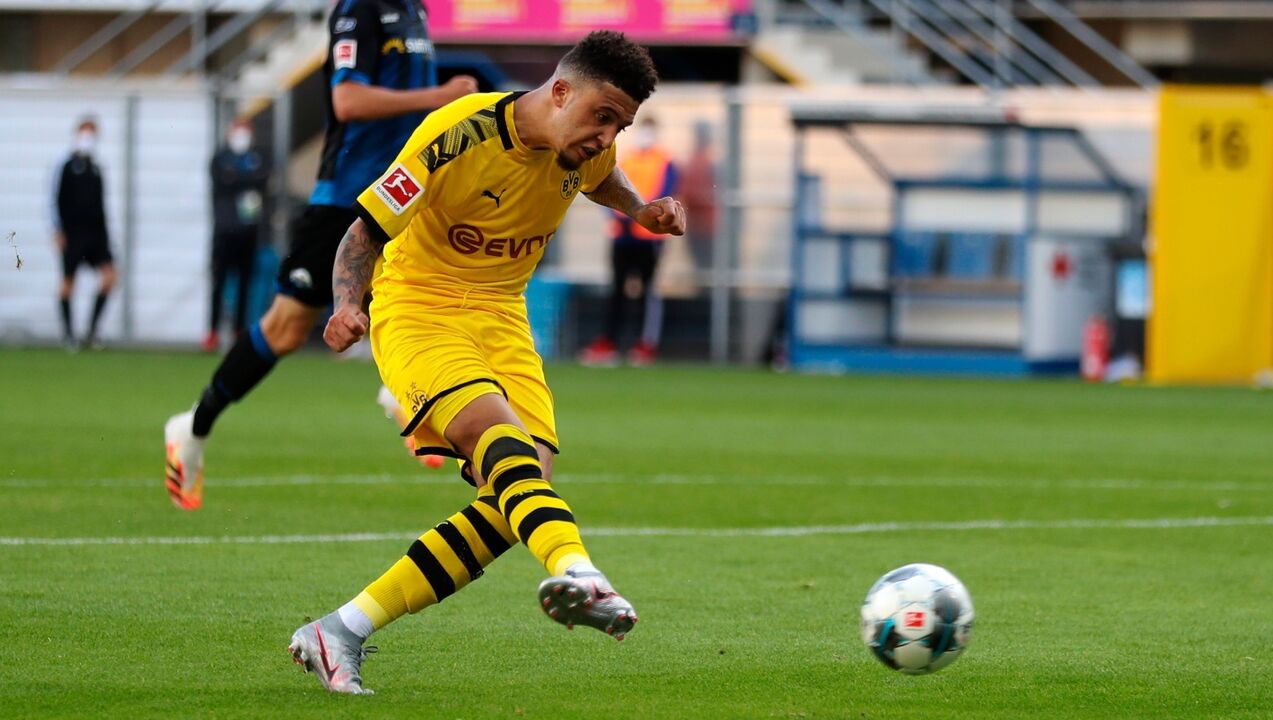 Jadon Sancho em ação