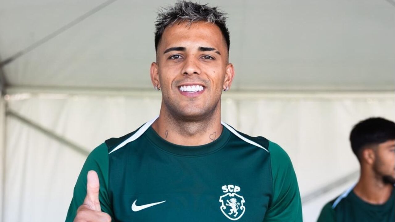 Maxi Araújo e Rodrigo Zalazar treinam com o Sporting em Lagos
