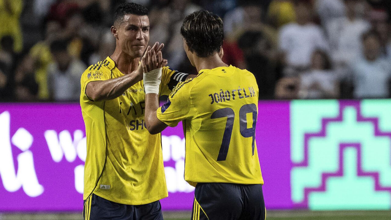 Cristiano Ronaldo e João Félix juntos no Al Nassr
