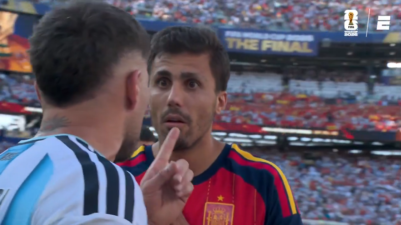 A reação de Rodri às palavras de Otamendi