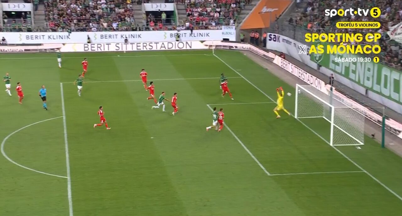 O 1-0 do St. Gallen frente ao Benfica