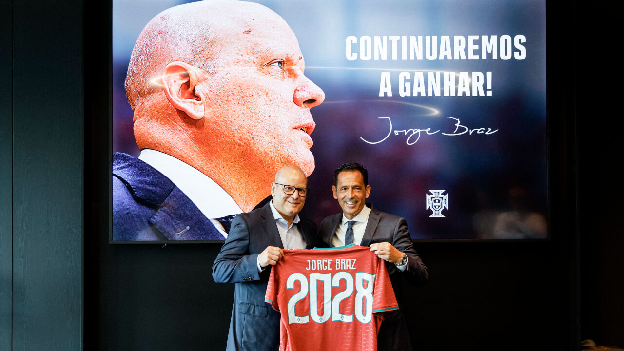 Jorge Braz com Pedro Proença
