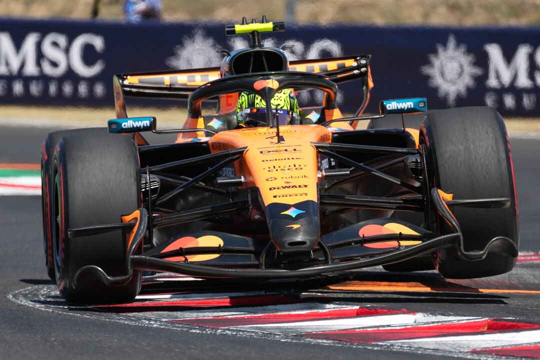Lando Norris compete no GP da Hungria de Fórmula 1