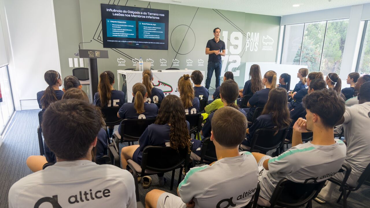 Palestra fruto de uma parceria entre o Sindicato dos Jogadores e a LX Foot