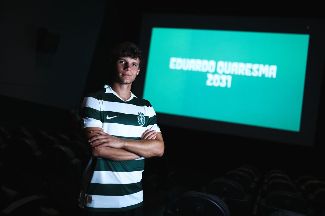 Eduardo Quaresma celebra renovação com o Sporting até 2031